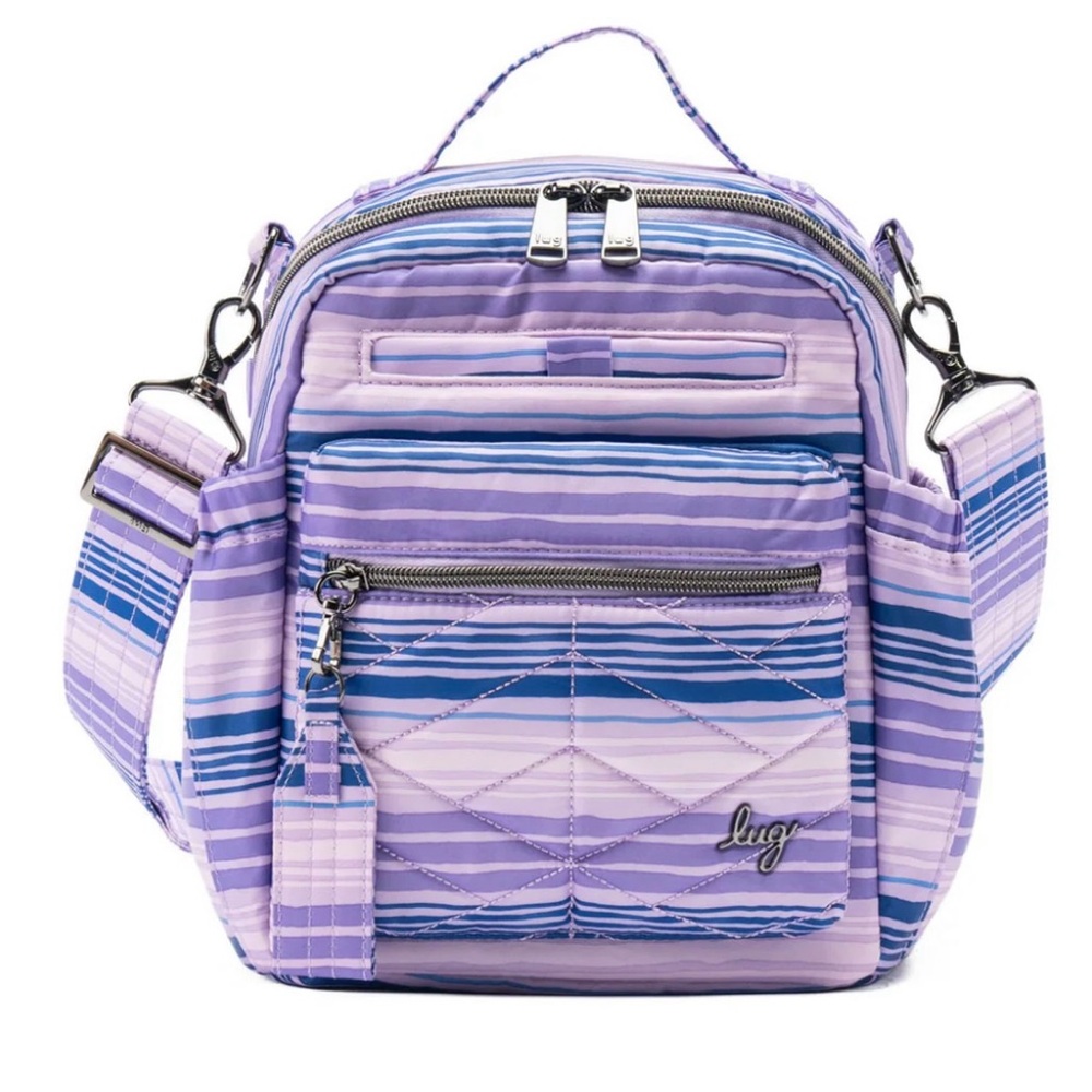 NWT LUG Alpine in Love Waves Purple (bag only - no strap or zipper pull)